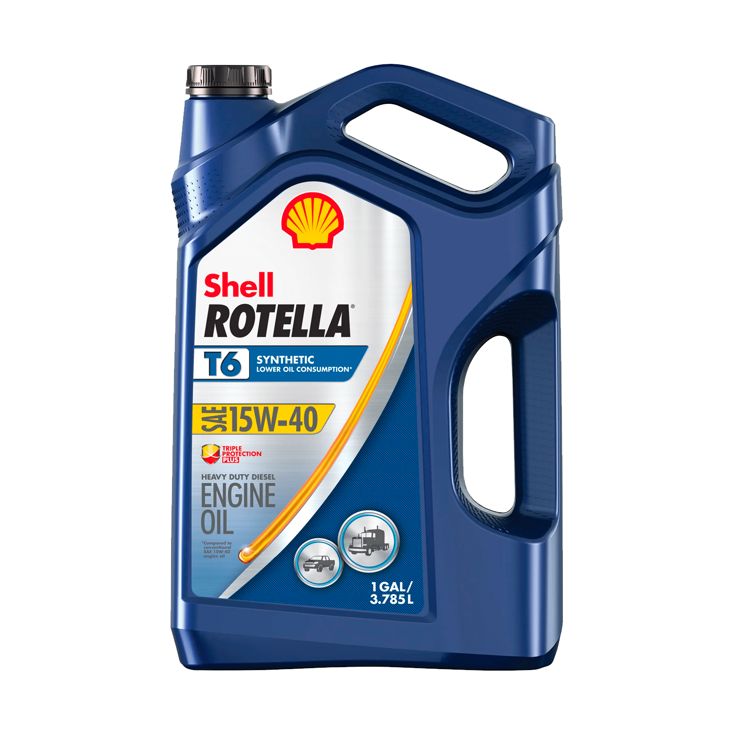 Shell Rotella T6 Full Synthetic 15W-40 Diesel Engine Oil, 1 Gallon