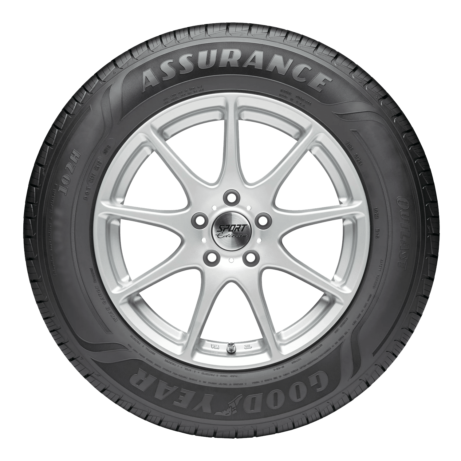 Goodyear Assurance Outlast 225/65R17 102H All-Season Tire - Image 3